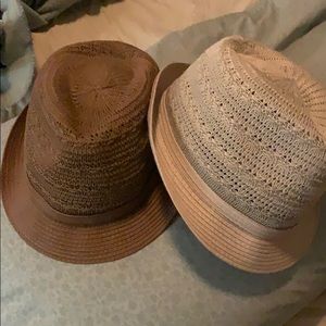 curarions caravan straw fedora hats